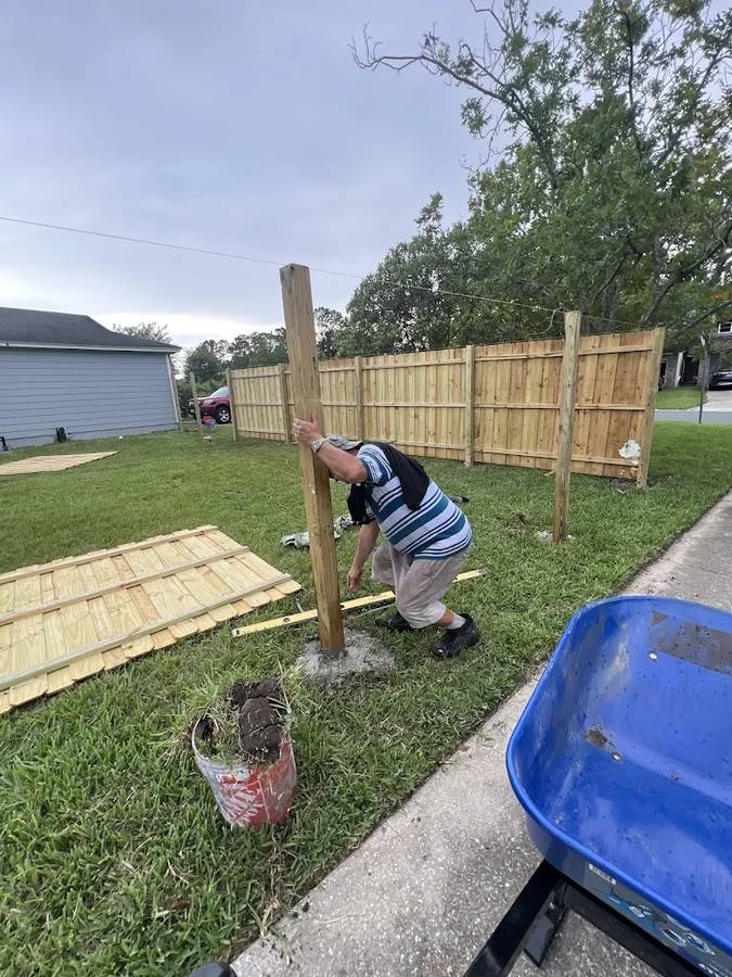 Fence installation