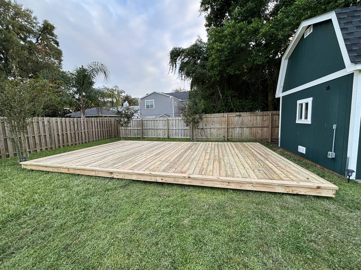 New deck installation